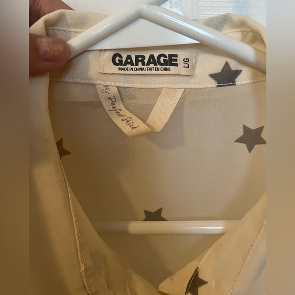 Sheer Star Collared Blouse - Picture 3 of 3